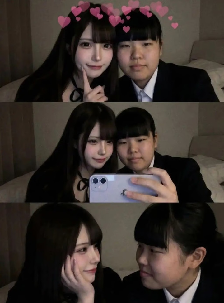 Hình ảnh do AI tạo ra ở trên cho thấy cùng một người đang nhìn vào mắt chính mình trong quá khứ. (Ảnh: Baidu)