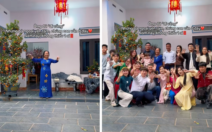 Những khoảnh khắc quý giá trong dịp Tết đoàn viên. (Ảnh: @linhtranglamme)