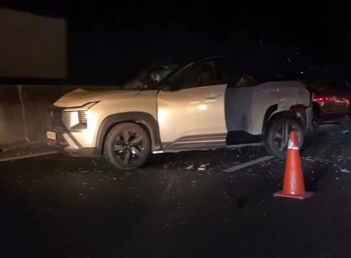 Hiện trường vụ va chạm. (Ảnh: Người dân cung cấp)