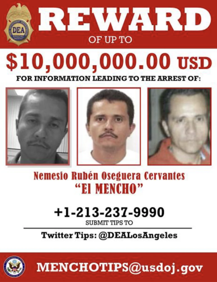 El Mencho dần trở thành mục tiêu truy nã hàng đầu của lực lượng an ninh Mexico và Mỹ. (Nguồn: CNN)