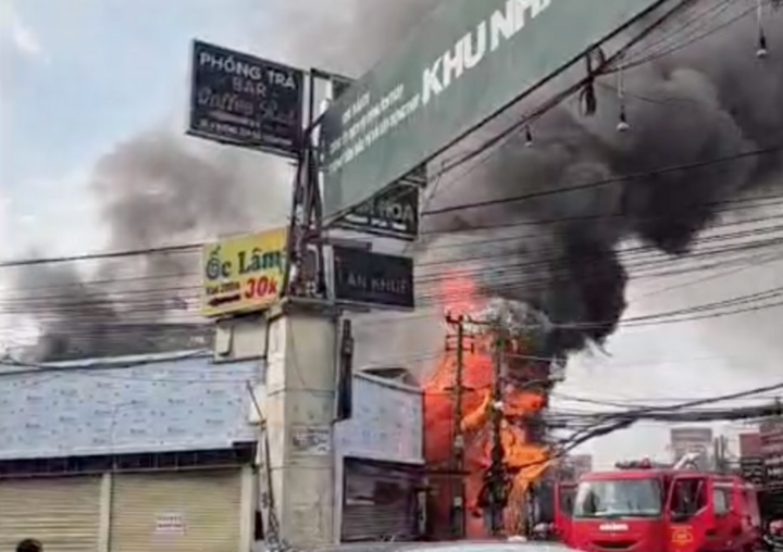 Hiện trường vụ hoả hoạn.