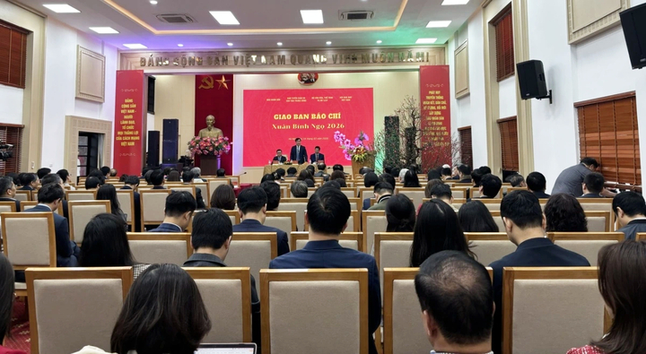 Toàn cảnh hội nghị giao ban báo chí Xuân Bính Ngọ 2026.