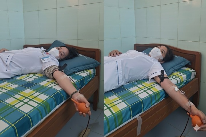 Hai điều dưỡng hiến máu cứu sản phụ ngay trên bàn mổ (Ảnh: BVCC).