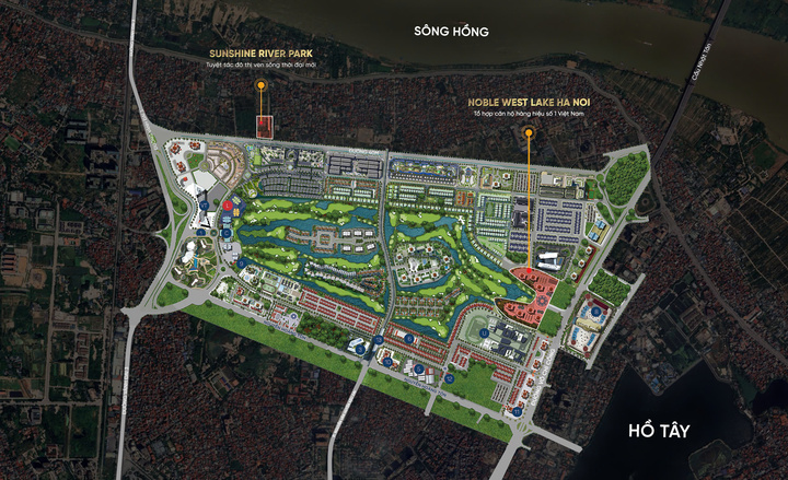 Noble West Lake Ha Noi được phát triển với quy mô 12 tòa tháp cao 40 tầng, cung ứng 2.060 căn hộ hàng hiệu trên quỹ đất gần 6ha, với định hướng trở thành tổ hợp hàng hiệu (Branded Residences) số 1 Việt Nam.