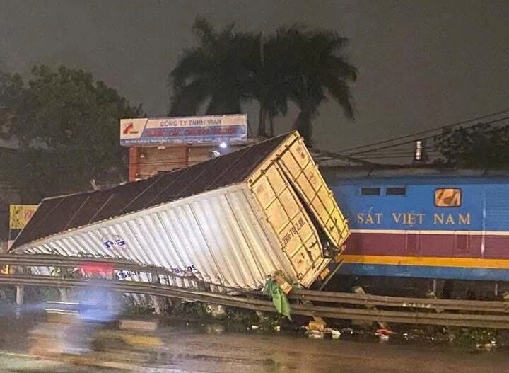 Hiện trường vụ tai nạn.