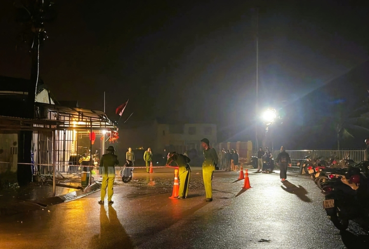 Hiện trường khu vực xảy ra sự việc