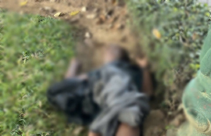 Thi thể người đàn ông được phát hiện trong công viên Giọt Nước. (Ảnh: N.C)