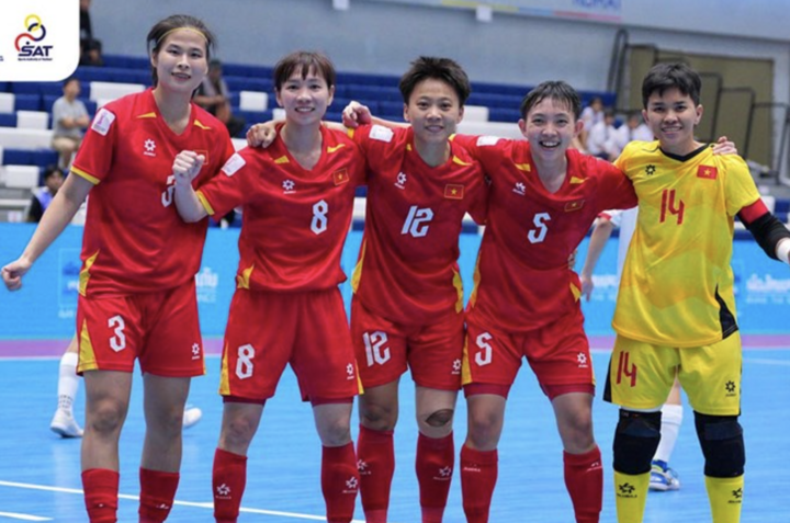 Đội tuyển futsal nữ Việt Nam giành chiến thắng then chốt ở lượt trận cuối bảng B Giải futsal nữ Đông Nam Á 2026. (Nguồn: Changseuk)
