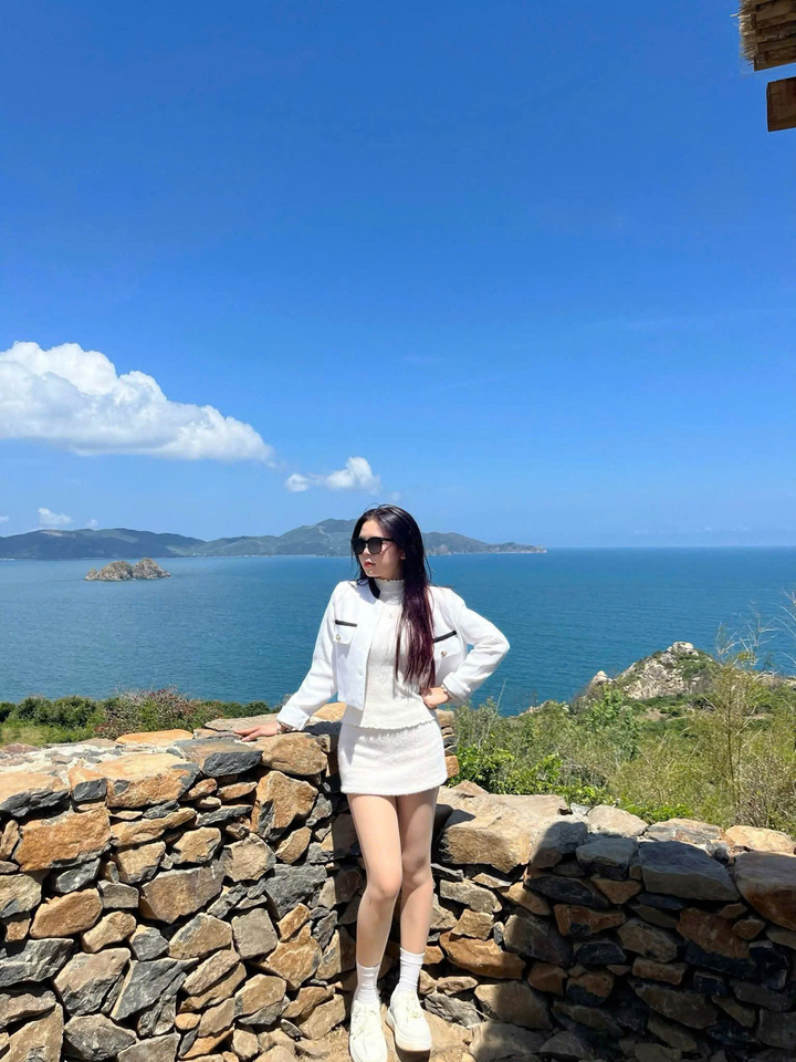 Điểm nhấn ấn tượng nhất là khu vực mỏm Cá Mập - nơi cao nhất của đồi. Từ đây, du khách có thể phóng tầm mắt bao quát Hòn Yến, vịnh Xuân Đài và bãi biển Đồi Cổ Thạch xanh ngắt phía xa.