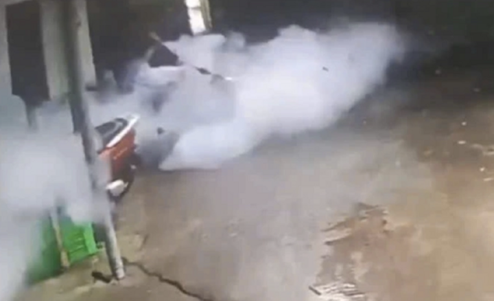 Hiện trường vụ nổ lò hơi làm 3 người thương vong. (Ảnh: Q.H)