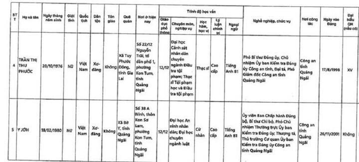 Danh sách những người ứng cử đại biểu Quốc hội khóa XVI tại Quảng Ngãi - 4