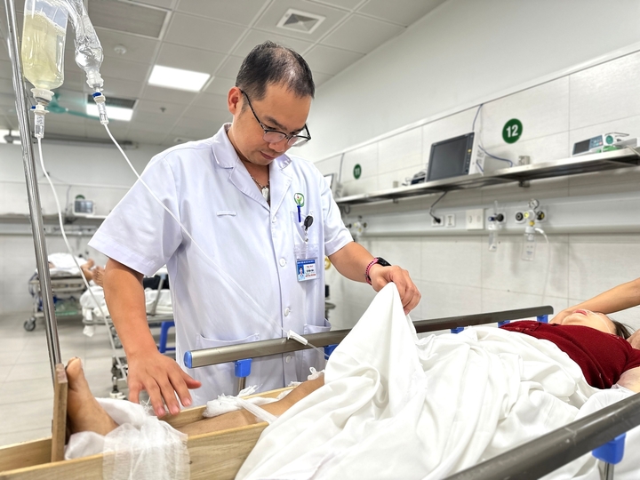 Bệnh nhân H.T.T, 37 tuổi, bị chấn thương bụng kín.