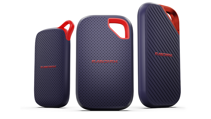 Mẫu SanDisk Extreme Pro Portable SSD thế hệ mới. (Nguồn: SanDisk)