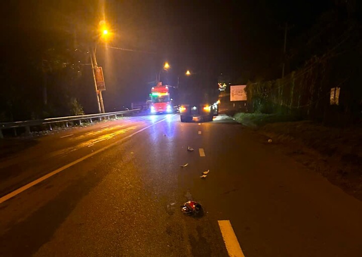 Hiện trường vụ tai nạn. (Ảnh: Người dân cung cấp)