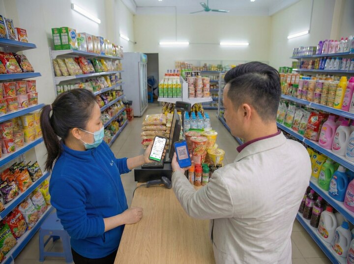 Hộ kinh doanh sử dụng app VNPT hỗ trợ xuất hóa đơn, quản lý bán hàng. (Nguồn: VNPT)