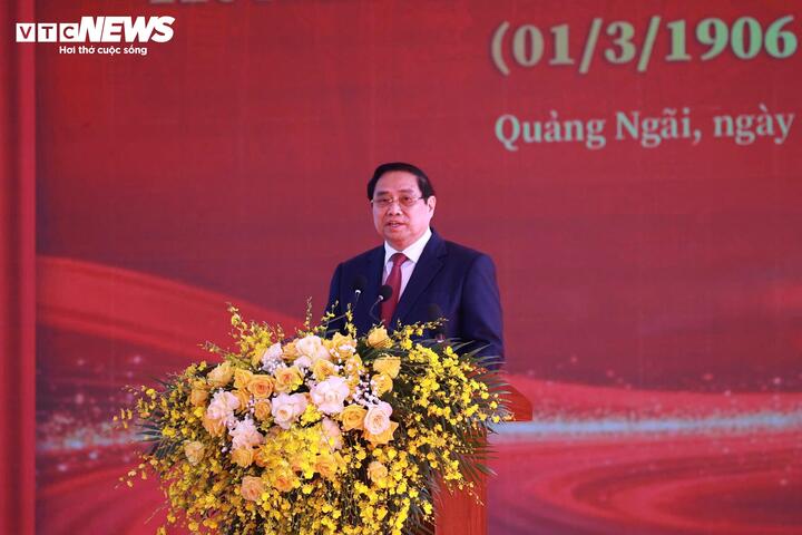 Thủ tướng Phạm Minh Chính phát biểu tại lễ kỷ niệm.