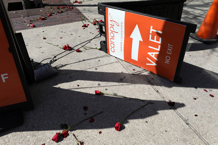 Hiện trường vụ xả súng.