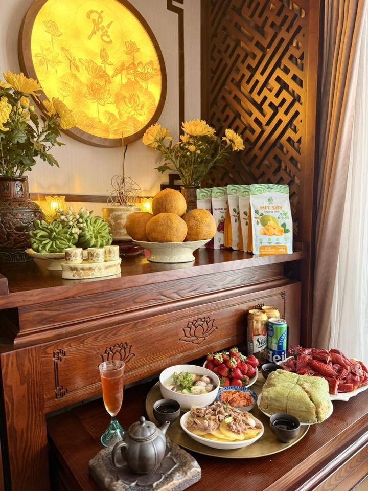 Gợi ý mâm cúng rằm tháng Giêng đơn giản. (Ảnh: Quỳnh Hoa)