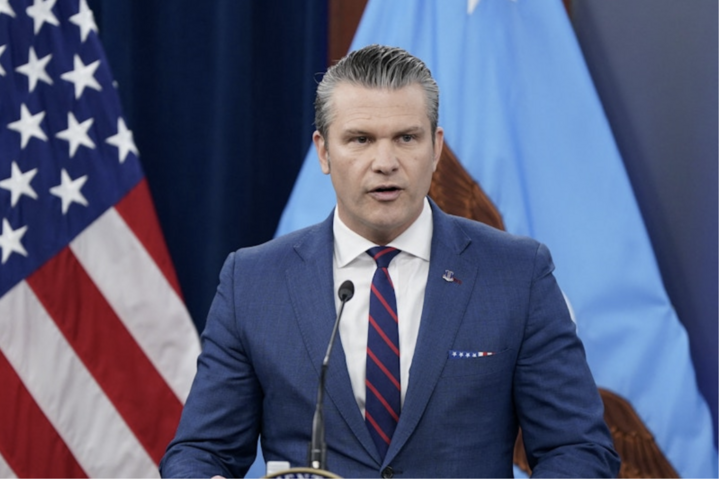 Bộ trưởng Chiến tranh Mỹ Pete Hegseth.