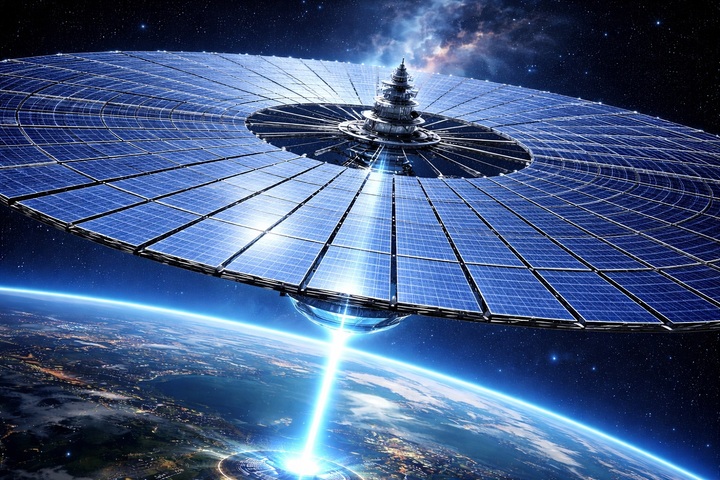 Điện mặt trời ngoài không gian là hướng đi tham vọng nhằm giải quyết bài toán năng lượng dài hạn. (Ảnh minh họa)