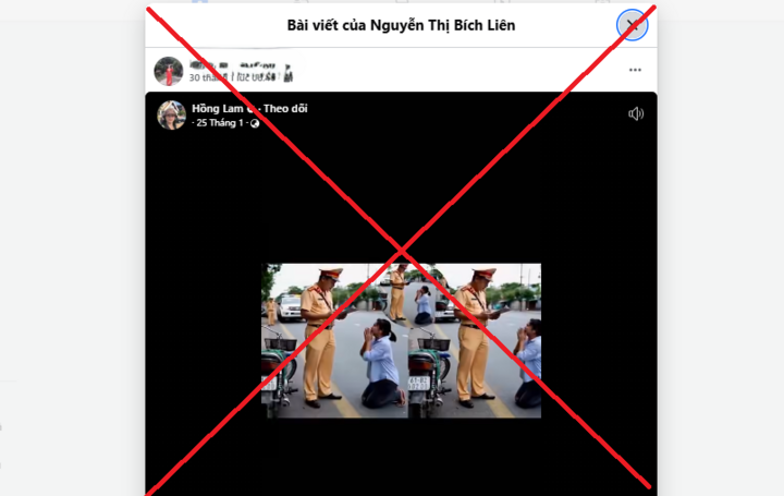 Video giả mạo bằng AI làm ảnh hưởng uy tín lực lượng CSGT.