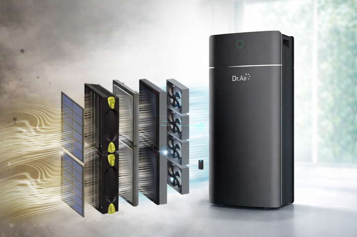 Máy lọc không khí cao cấp Dr.Air EX Pro sở hữu bộ lọc Plasma Core được bảo hành tới 20 năm.