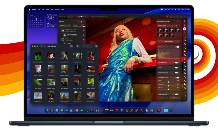 MacBook Air với chip M5 - hiệu năng vượt trội, hỗ trợ chỉnh sửa ảnh mượt mà cho người dùng sáng tạo. (Nguồn: Digital Trends)