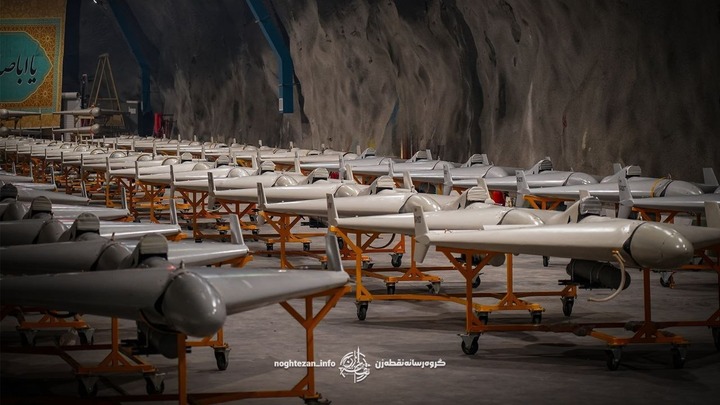 Kho UAV của Iran. Ảnh WANA