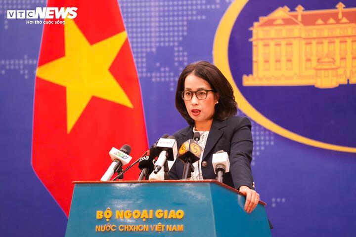 Người phát ngôn Bộ Ngoại giao Việt Nam Phạm Thu Hằng (Ảnh: Minh Quang)