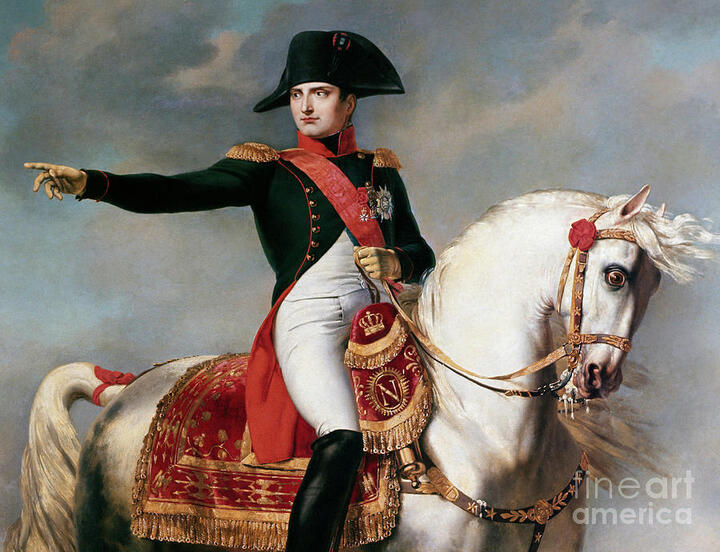 Napoleon thuận tay trái nên thay đổi giao thông nhiều vùng đất tại châu Âu. (Ảnh: Fineart)