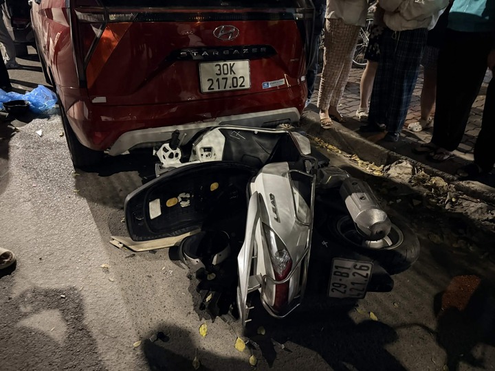 Hiện trường vụ tai nạn.