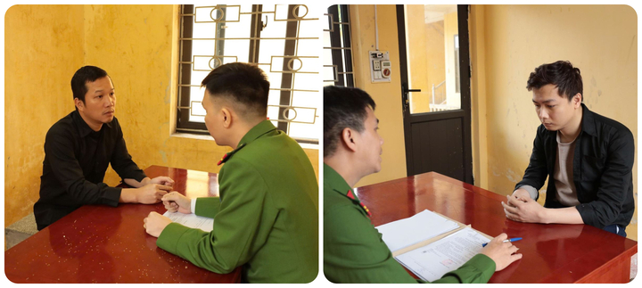 Chân dung hai kẻ cầm đầu đường dây Xôi Lạc TV. (Ảnh: Công an Hưng Yên)