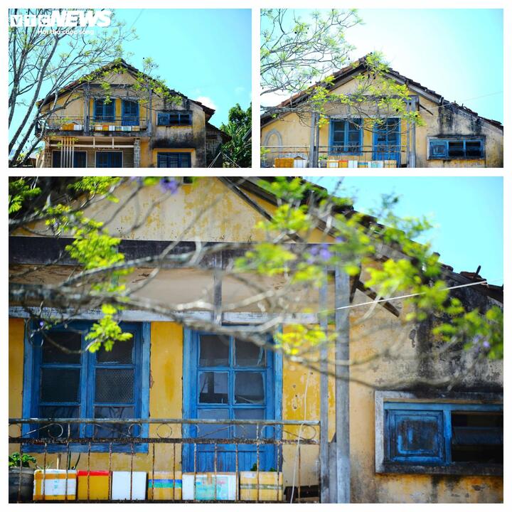 Hiện tại, nhiều hạng mục của biệt thự này: cửa, mái ngói... đã hư hỏng, xuống cấp.