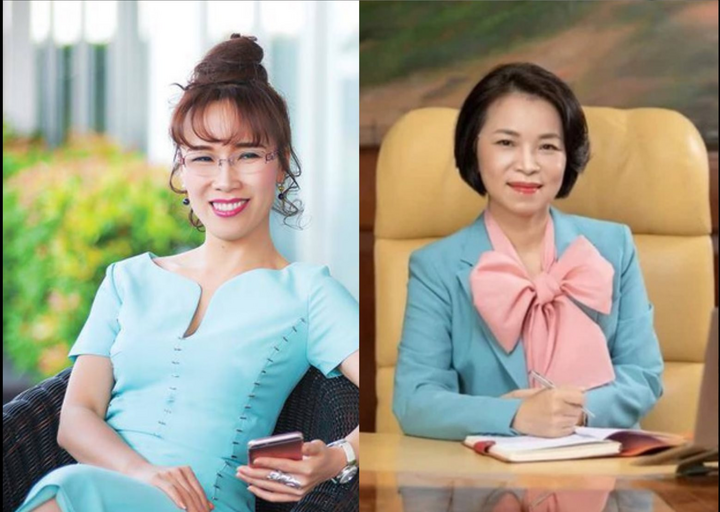 Bà Nguyễn Thị Phương Thảo (trái) và bà Phạm Thu Hương giữ vị trí top 1 những "bóng hồng" giàu nhất sàn chứng khoán Việt Nam.