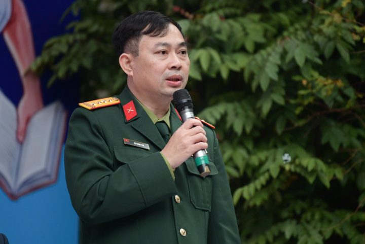 Đại tá Đỗ Thành Tâm, Thư ký Ban tuyển sinh quân sự - Bộ Quốc phòng. (Ảnh: Nam Trần)