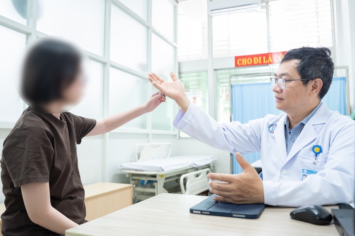 Bệnh nhân hồi phục sau phẫu thuật. (Ảnh: BVCC)