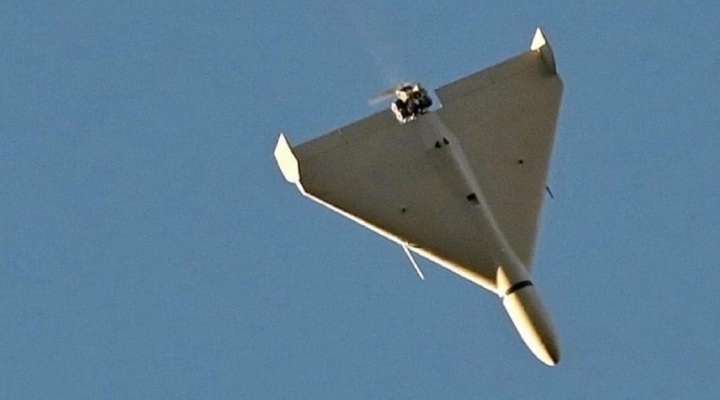 Máy bay không người lái Shahed 136 dùng một lần của Iran. Ảnh Military Watch