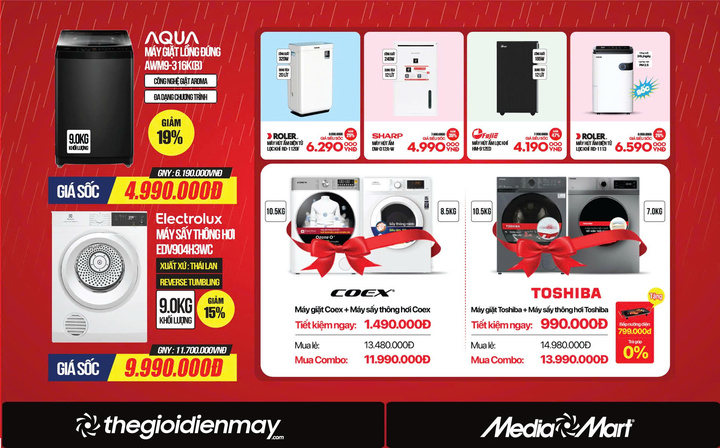 Nồm ẩm trở lại, máy giặt sấy, hút ẩm lên ngôi - 3