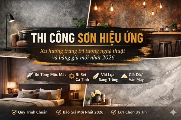 Thi công sơn hiệu ứng trọn gói chi tiết báo giá và quy trình chuẩn - 1