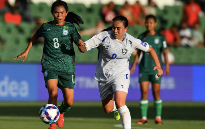 Uzbekistan 4-0 Bangladesh ở lượt cuối bảng B Cúp bóng đá nữ châu Á 2026. (Nguồn: AFC)