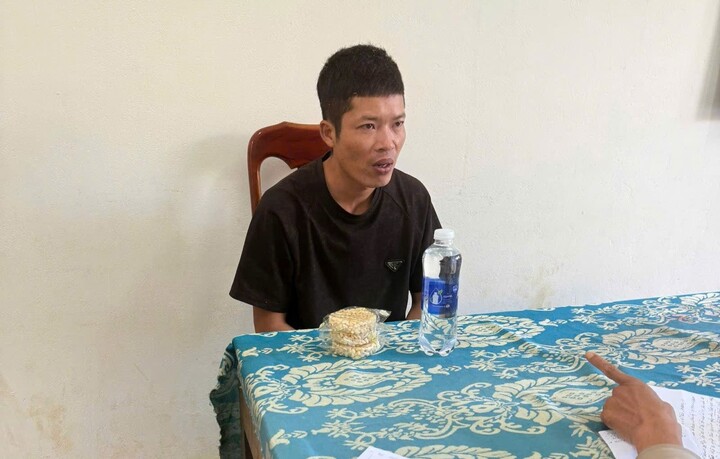 Trương Văn Giang - nghi phạm đâm chết bạn nhậu. (Ảnh: C.A)