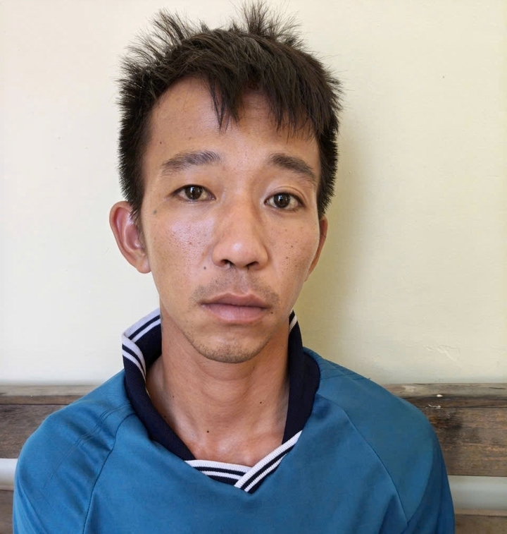 Cái Tô Gia Luật tại cơ quan công an. (Ảnh: Công an cung cấp)