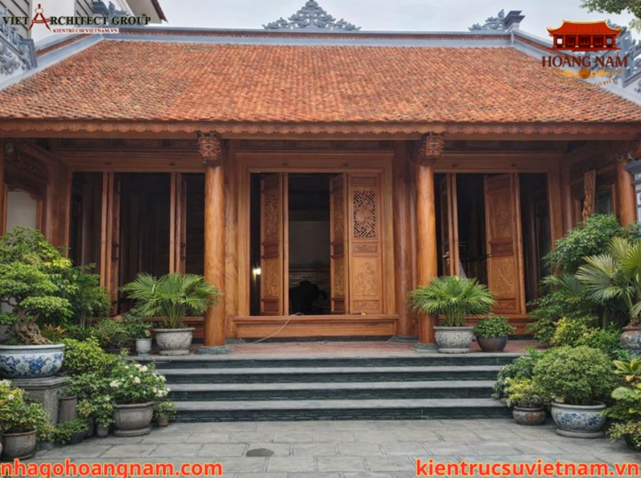 Thiết kế thi công nhà gỗ 3 gian, 5 gian truyền thống: Báo giá & quy trình chuẩn - 1
