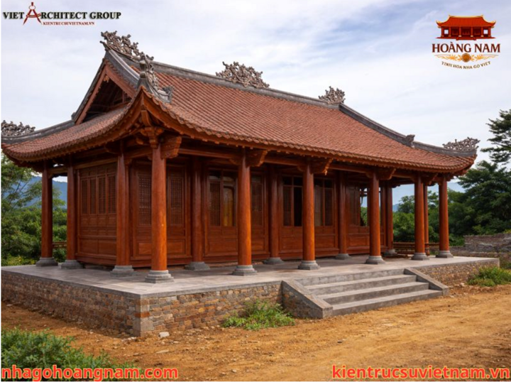 Thiết kế thi công nhà gỗ 3 gian, 5 gian truyền thống: Báo giá & quy trình chuẩn - 3