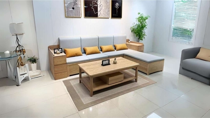 Sofa gỗ công nghiệp có trọng lượng nhẹ. (Ảnh: Givehome)