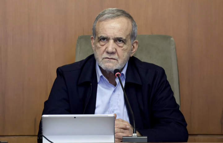 Tổng thống Iran Masoud Pezeshkian. (Ảnh: Anadolu)