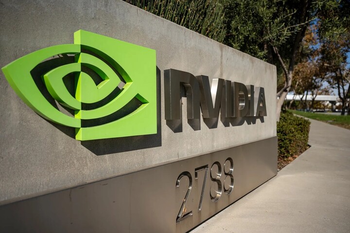 Trụ sở chính của Nvidia Corp. tại Santa Clara, California. (Ảnh: David Paul Morris/Bloomberg)