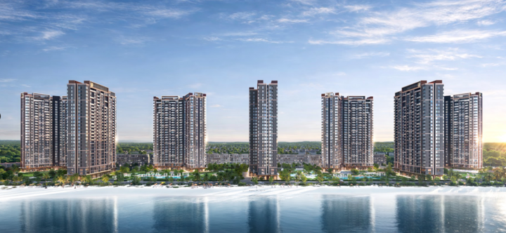 Dự án Masteri Grand Coast mở ra tầm nhìn khoáng đạt ôm trọn mặt hồ Wonder Wave Park.