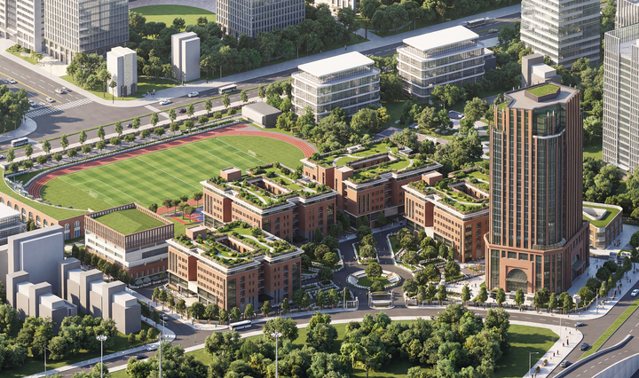 Phối cảnh Tổ hợp Giáo dục Bắc Sông Cấm tại TP Hải Phòng sau khi hoàn thành.