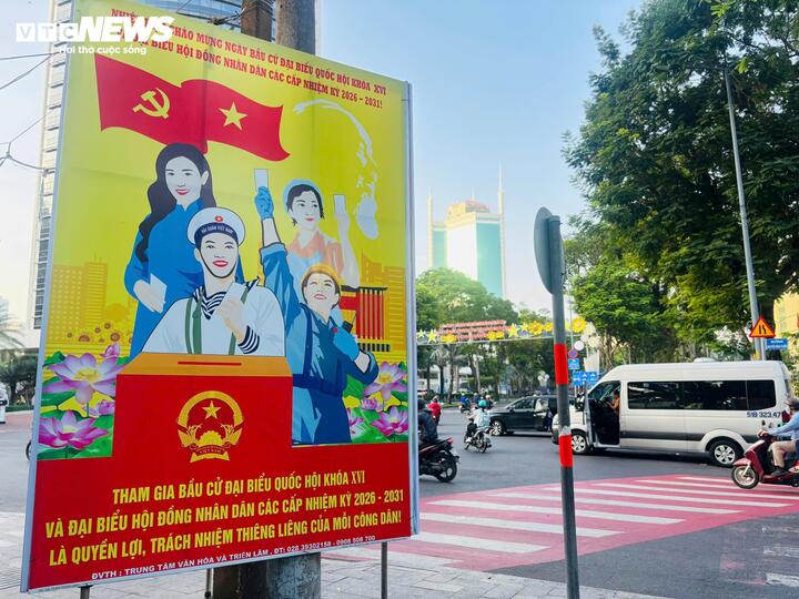 Phố phường TP.HCM rực rỡ cờ hoa hướng về ngày hội non sông - 10